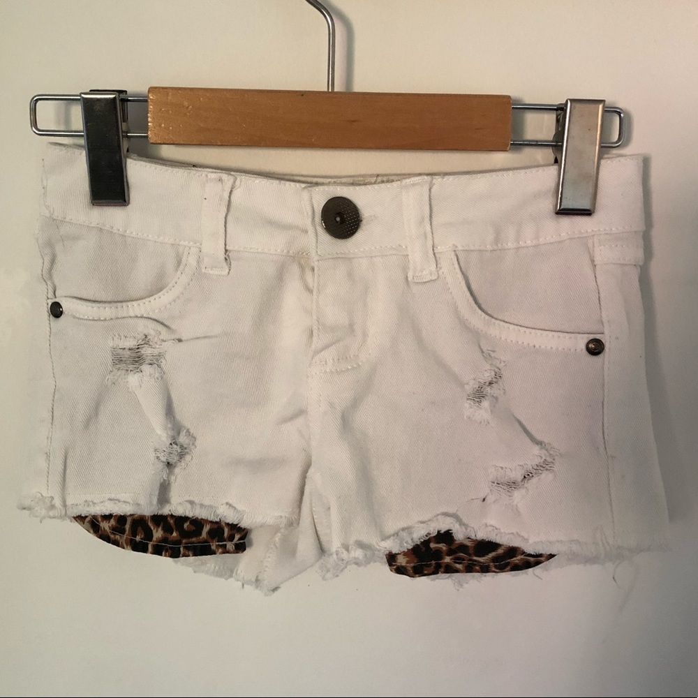 Streetwear Society White Peek-a-Boo Shorts